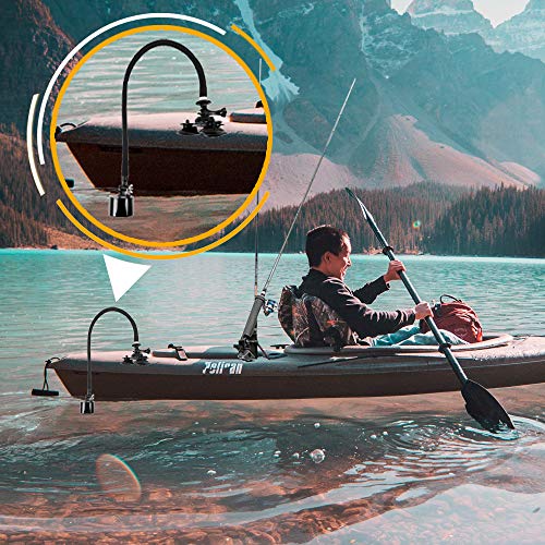 LUCKYLAKER SUP Transducer Mount Arm Kayak Transducer Arm Mount Fish