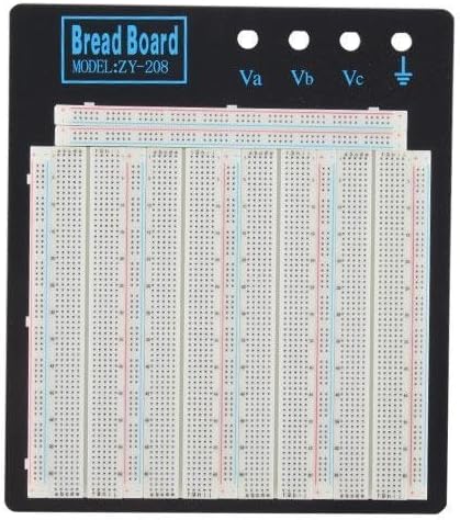 kjdElectronics 3220 Tie-Point Solderless Breadboard Plate ZY-208