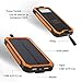 LANIAKEA 15000mAh Solar Charger, Dual USB Solar Panel Battery Charger for iPhone, Samsung, HTC, Nexus, Android Smart Phone, Windows Phone and Tablets, Orange