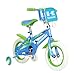 Kawasaki Monocoque Kid's Bike, 12 inch Wheels, 8 inch Frame, Girl's Bike, Blue