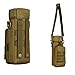 ArcEnCiel Molle Outdoors Tactical Shoulder Bag Gear Water Bottle Pouch Kettle Waist Back Pack for Army Fans (Black)