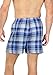 Texere Men's Plaid Boxer Short Underwear (Blue/Gray, XX-Large) Comfortable Under Wear for Him MB6105-1UG-XXL