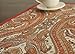 Maison d' Hermine Placemats Set of 4 100% Cotton Washable Cloth Place Mats, Reusable Table Mats for Kitchen Dining Decoration, Party, Wedding, Restaurant (Kashmir Paisley, 13