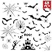 Halloween Window Clings Decoration Bats Spiders Weepa 102 Pcs Halloween Bat Spider Window Sticker Decorations Party Supplies