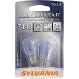 Sylvania 7443 ST SilverStar High Performance Halogen Miniature Lamp, (Pack of 2)