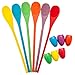 Egg and Spoon Relay Race Game - Fun Game for Kids Parties, Birthdays, Family Outings - Includes 6 Eggs, 6 Spoons, and Storage Bag - Six Assorted Colors - Egg n Spoon