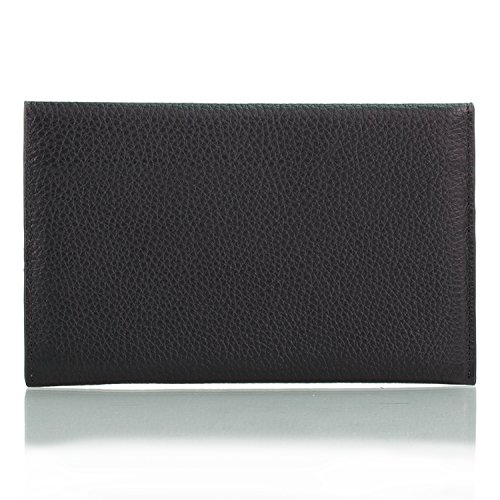 Otto Genuine Leather Wallet |RFID Blocking, Multiple Slots Money, ID, Cards, Smartphone| - Unisex (Black)