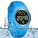 3D Pedometer Watch Sport Wristband IP68 Swimming Water-resistant Fitness Tracker with Accurately Track Steps/Distance/Calorie/Clock/Timer[No App No Phone need]for Walking Running Kids Men(Sky Blue)