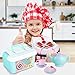 Tea Time Toys 50 Pieces Party Play Food for Kids, DIY Cutting Birthday Party Cake Toys Set Dessert,Cookies,Doughnut,Kitchen Toy for Toddlers, Boys & Girls