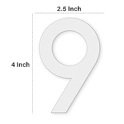 4 Inch House Numbers, Self-adhesive Mailbox Numbers