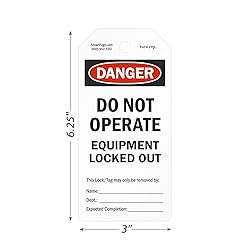 SmartSign 100-Pack 'Danger Do Not Operate Equipment