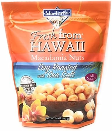 MacFarms Dry Roasted Macadamia Nuts With Sea Salt Fresh From Hawaii 24 Ounce