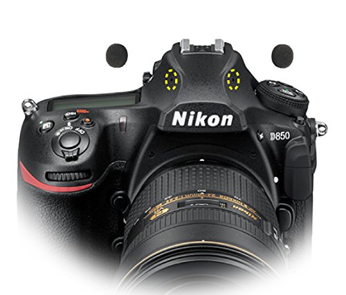 Nikon D850 built in mic Windscreen Muff, Gomet Mini Wind Filter Sticker x 2 Packet (4 pcs)