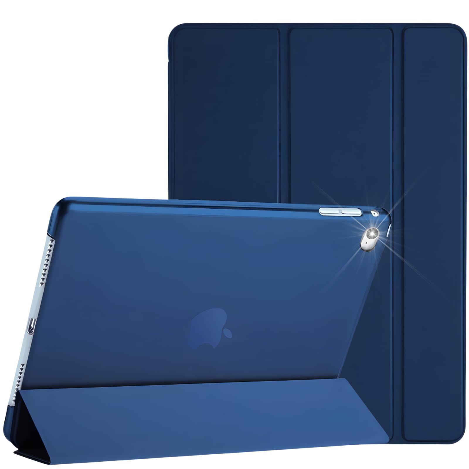 TwoStop for iPad 9.7 Inch Case iPad 5th(2017) / iPad 6th(2018) / Air1 (2013) / Air2 (2014) Generation, Auto Wake/sleep, Model No.A1822_A1823_A1893_A1954_A1474_A1475_A1476_A1566_A1567 (Blue)