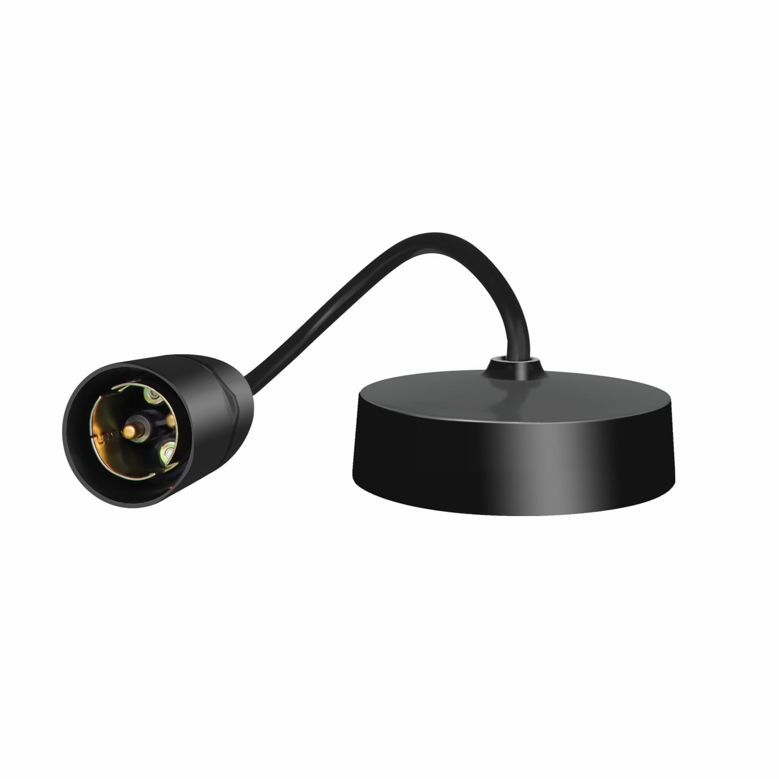 Caldarax Ceiling Pendant Light Fitting, B22 Lamp Holder, 6”(150mm), Black Plastic Light Bulb Holder, Ceiling Rose for Kitchen Island Living Room Bedroom Dinning Room Lightings