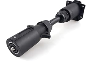 TASAN RACING New Upgrade 2021132201 Connector Adapter with Power Switch Camera Adapter System 7 Pin for RV Trailer Camera System