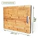 Large Organic Bamboo Cutting Board - Wooden Charcuterie Cheese Serving Platter For Kitchen - With Deep Drip Edge & Garnish Bowls - Boards Are BPA Free,16x12” - Unique Housewarming Gift Idea - Good&Co.