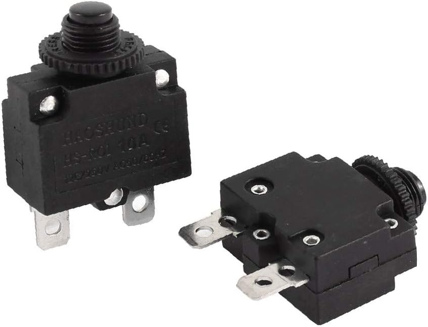 X-DREE 2 Pcs Air Compressor Circuit Breaker Overload Protector Black AC