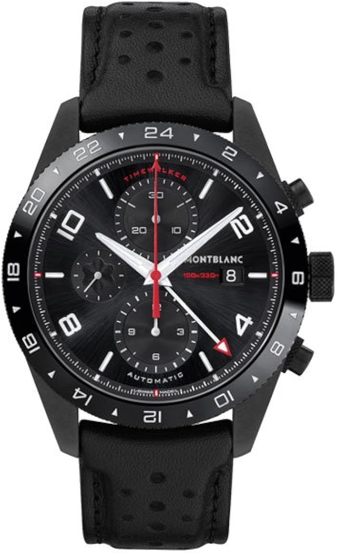 Amazon.com: Montblanc TimeWalker Black Dial Automatic Mens ...