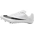 Nike Zoom Rival Track & Field Sprinting Spikes (FZ9663-100, White/Metallic Silver/Black) Size 9