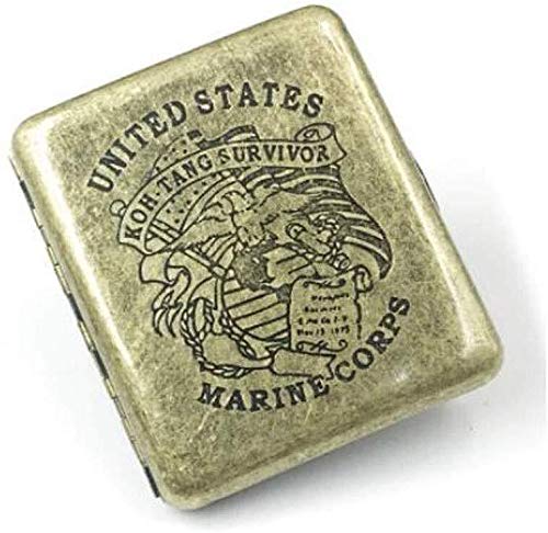 JIAHE115 Cigarette Ashtray Cigarette, Cigarette 20 Men Personality Retro Metal Thin Stainless Steel 