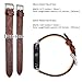 for Apple Watch Retro Leather Bands, Ezzdo Handmade Bump Genuine Leather Replacement Strap Men Women Brown Bracelet for Iwatch 38mm 42mm Series 1/2 / 3