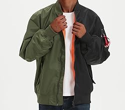 GOLYOY Bomber Jacket Men Casual Lightweight Jacket