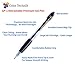 Color Technik GP-1 Premium Retractable Gel Ink Roller Ball Pens, Fine Point 0.7mm, Set of 12 Gel Pens, Black Quick Dry Gel Ink with Comfort Grip, Long Lasting!