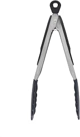 OXO Good Grips 22.8 cm Tongs with Silicone Heads Black view 3