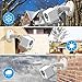 Cam Camera Wall Mount Bracket, Weather Proof 360° Protective Plastic Housing Cover Case and Adjustable Mount for Cam V2 V1 and Ismart Spot Camera Indoor Outdoor (Clear-3 Packs)