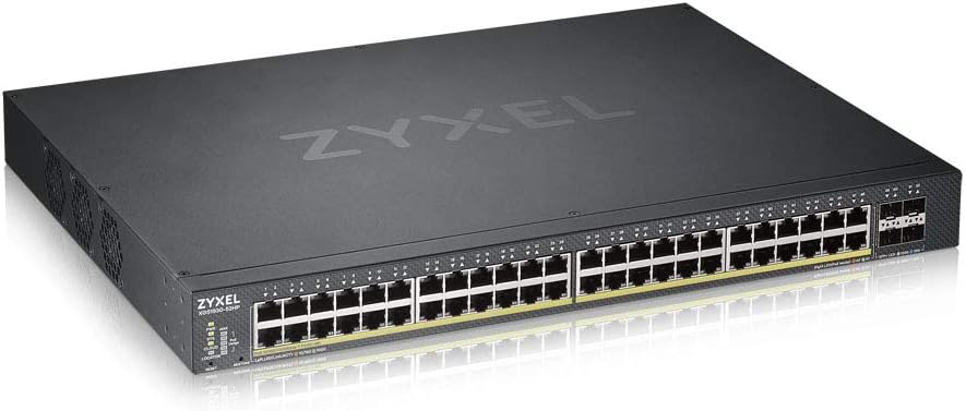 Zyxel 48 Port Gigabit Smart Managed PoE+ Switch 375W 4x 10G SFP+ NebulaFlex