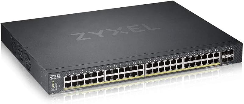 Zyxel 48 Port Gigabit Smart Managed PoE+ Switch 375W 4x 10G SFP+ NebulaFlex