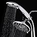 HotelSpa 30-Setting Ultra-Luxury 3 Way Rainfall Shower-Head/Handheld Shower Combo with Patented ON/OFF Pause Switch (Dual White/Chrome Finish)
