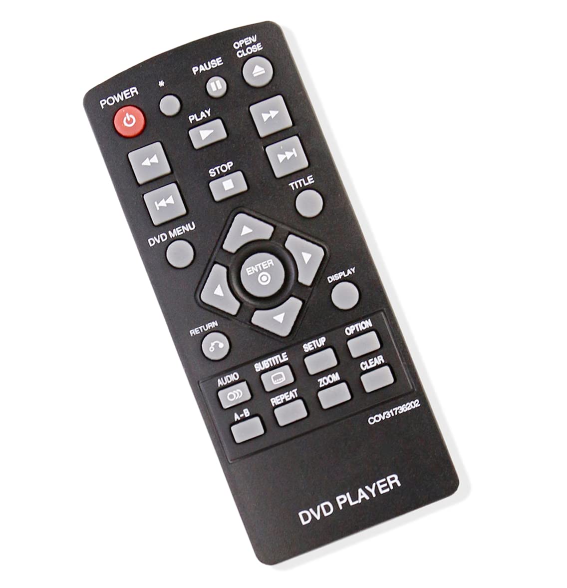 AULCMEET COV31736202 Replaced Remote Control Compatible with LG DVD Player DP132-H DP132 DP132H DP132NU