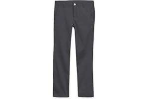 Educated Uniforms Girls 2-20 Flat Front Adjustable Waist Straight School Pant