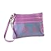 3 Zip Wristlet Pouch - Silk Jacquard