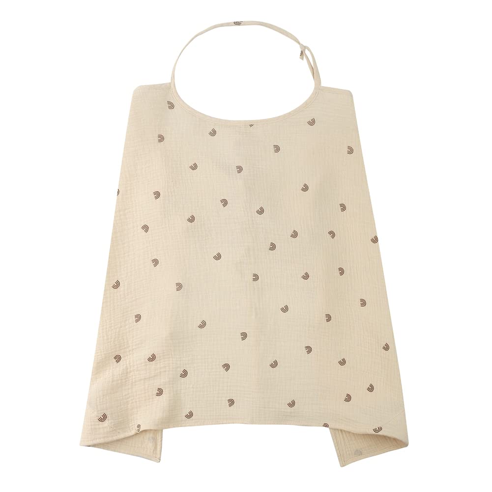 LICHENGTAI Nursing Scarf Nursing Cover, Muslin Lactation Blanket Soft & Breathable Breastfeeding Cover Nursing Apron for On-The-Go Privacy Nursing Mother When Breastfeeding