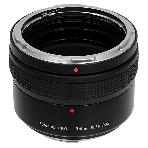 Fotodiox Pro Lens Mount Adapter - Rolleiflex SL66 Series Lens to Canon EOS (EF, EF-S) Mount SLR Camera Body with Built-In Focusing Helicoid