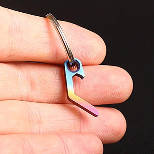 Abby Girls Portable Colorful 1Pcs EDC Mini Bottle Opener Keychain Tools Outdoor EDC Camping Equipment Pocket Lightweight Tools