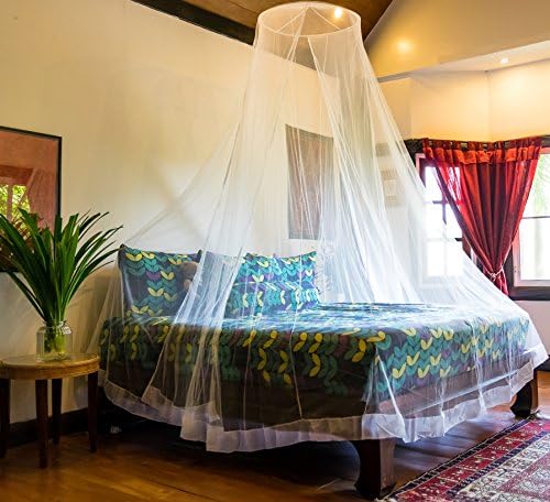 Premium Mosquito Net for Twin, Queen, King Beds - Large Mosquito Netting, Indoor and Outdoor, Easy Installation, Two Entries, Full Hanging Kit with Instruction Manual