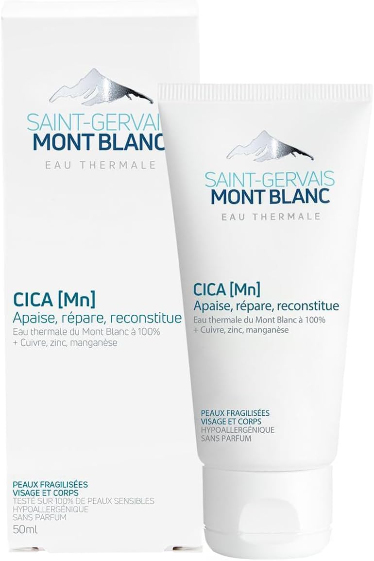 Saint-Gervais Mont Blanc - Cica MN Healing and Repairing Cream for Sensitive Skin - Face and Body - 50 ml