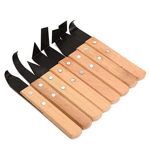 Lautechco 8 in 1 Wooden Handle Pottery Wheel Ceramic Tools Pottery Craft Carving Shaping Trimming Tools - Thumbnail 3