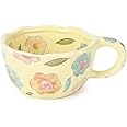Koythin Ceramic Coffee Mug, Cute Floral Fruit Cup, Couple Mugs 8.5 oz/250 ml for Latte Tea Milk, Suitable for Mom on Mother's Day (Colorful Flowers)