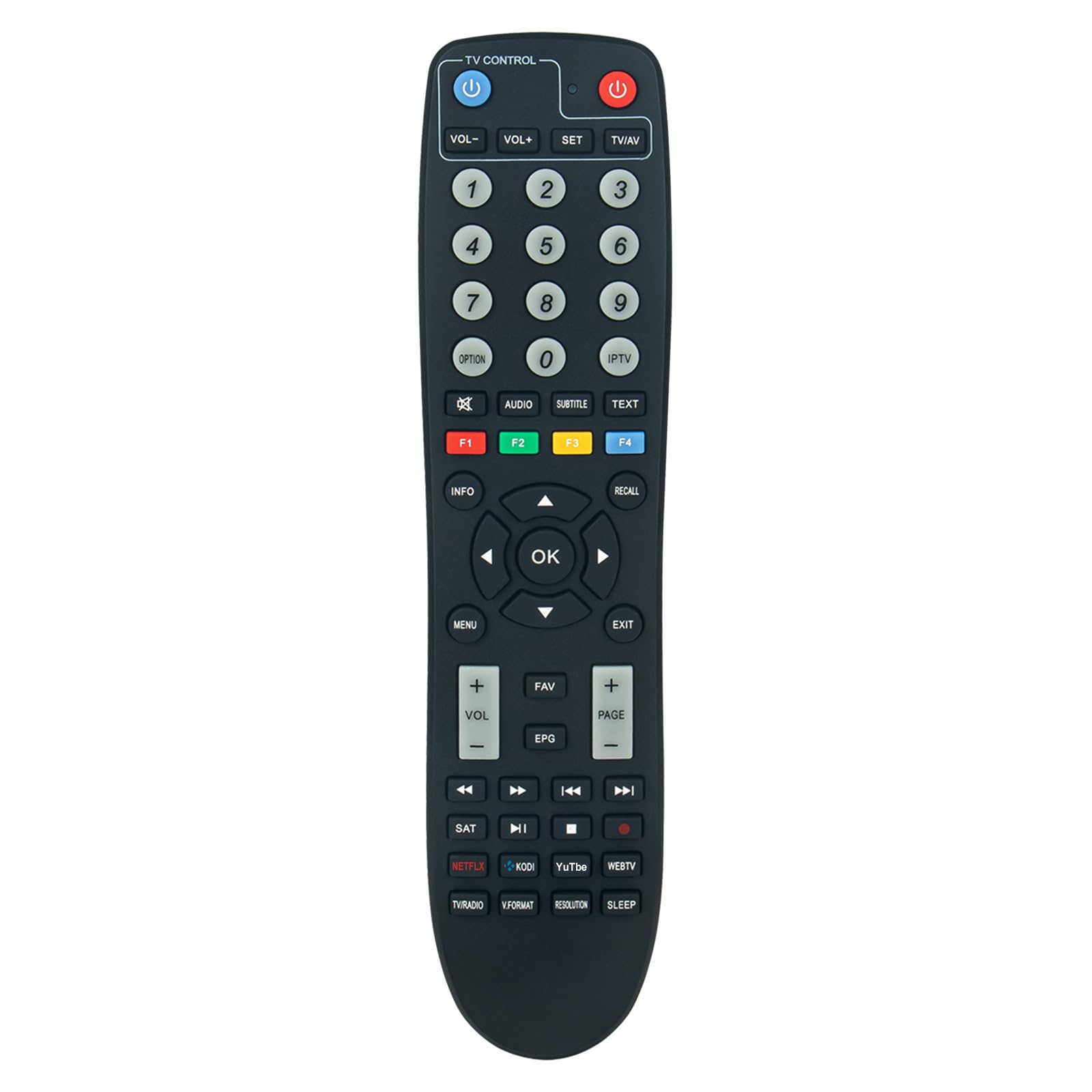 VINABTY New Remote Replaced for OCTAGON SX RCU 03,ASAT HDR NO.1, COMBO, MINI, OPTIMA,SF8008, SF8008 COMBO, SF8008 MINI COMBO,SF8008 SINGLE,SF8008 TWIN,SINGLE,SX-RCU-03,SX88, SX88 4K Remote Controller
