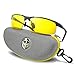 BLUPOND Night Vision Glasses for Driving For Men Women - Yellow Tint Anti Glare Glasses for Nighttime - Knight Visor
