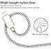 TNSO Phone Cable 5 Pack [3/3/6/6/10FT] Extra Long Nylon Braided USB Charging & Syncing Cord Compatible iPhone charger X/8/8Plus/7/7Plus/6S/6S Plus/SE/iPad/Nan and more(silver& grey)