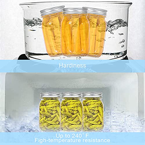 Mason Jars Variety Pack (Set of 14), Regular Mouth Jars with Lids and
