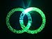 Jofan 10pcs New Style Colorful LED Flash Glow Bracelets Acrylic Light-up Rave Wristbands