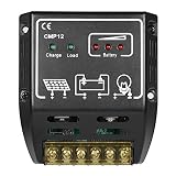 Anself 20A 12V/24V Solar Charge Controller for Solar Panel Battery Overload Protection