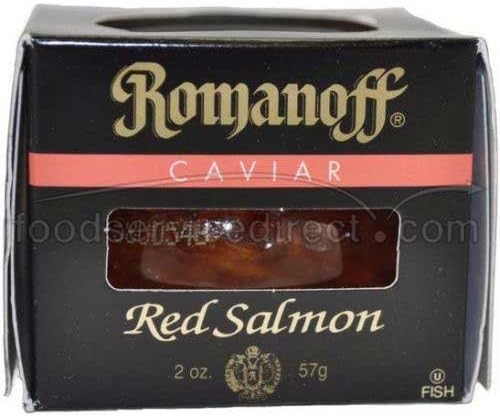 Romanoff Red Salmon Caviar, 2 Ounce -- 12 per case. by Romanoff